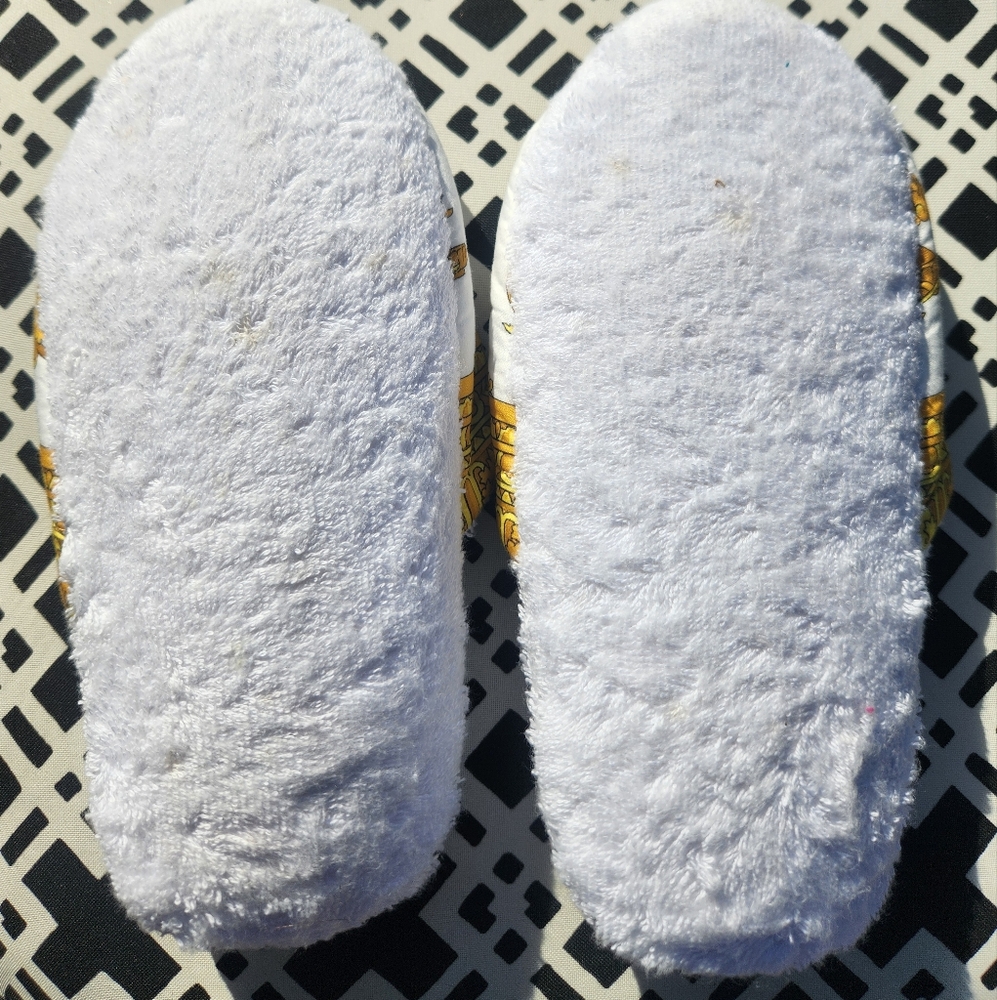 Versace White and Gold Medusa Slippers NWOT SIZE S, 7.5 & Under - Picture 3 of 6